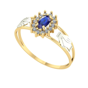 Anel Formatura Oval Grande Relações Internacionais Ouro 18k
