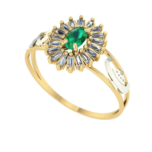 Anel Formatura Pizza Oval Enfermagem Ouro 18k