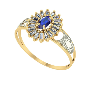 Anel Formatura Pizza Oval Psicologia Ouro 18k