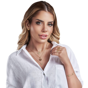 Pulseira Dupla de São Bento Ouro 18k