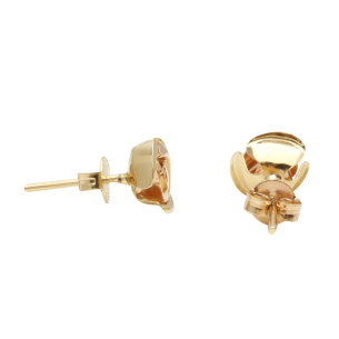 Brinco Rosa Bicolor Ouro 18k