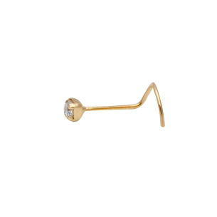 Piercing de Nariz Nostril Ponto de Luz Ouro 18k