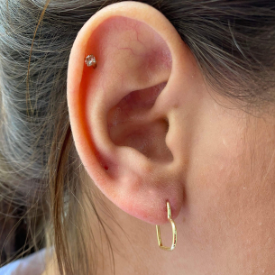Brinco Argola 1.5cm Ouro 18k