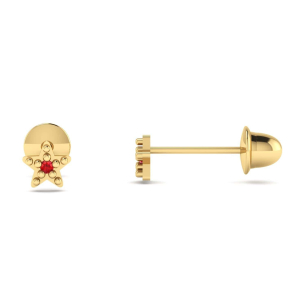 Brinco Baby Estrela Ouro 18k