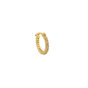 Brinco Masculino Argola Fininha 1 Unidade Ouro 18k