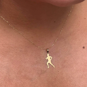 Pingente Maratonista Ouro 18k