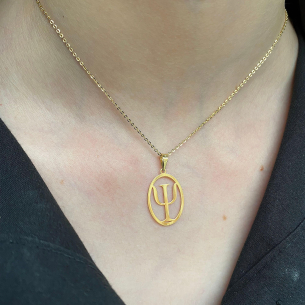 Pingente Psicologia Vazado Ouro 18k
