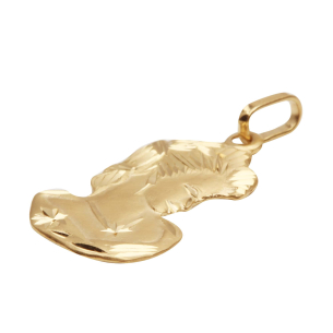 Pingente Camafeo 18mm x 12mm Ouro 18k