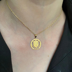Pingente Formatura Direito Redondo Ouro 18k