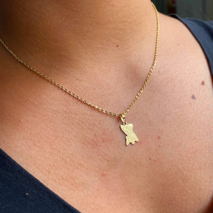 Pingente Pet Chihuahua Ouro 18k
