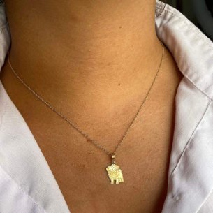Pingente Pet Pug Ouro 18k