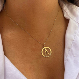 Pingente Profissão Arquitetura Ouro 18k