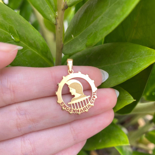 Pingente Profissão Engenharia Civil Ouro 18k