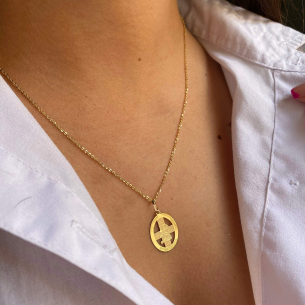 Pingente Profissão Biomedicina Ouro 18k