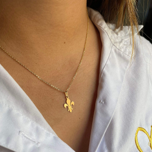 Pingente Letras Símbolo Ouro 18k