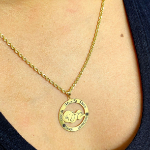 Pingente Menino Nascimento Personalizado Ouro 18k