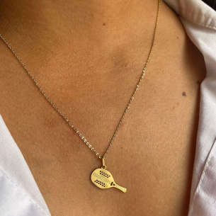 Pingente Beach Tênnis Ouro 18k