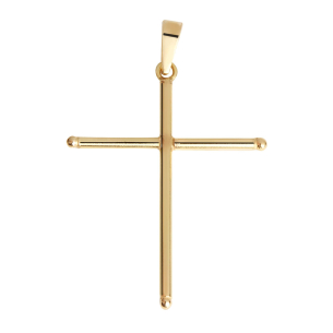 Pingente Cruz 21mm x 28mm Diamantada Ouro 18k