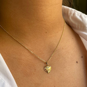 Pingente Coração Escrava Ouro 18k