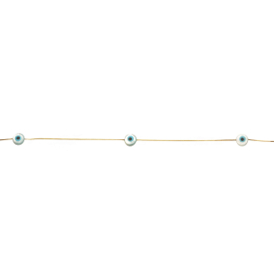 Choker Olho Grego Ouro 18k