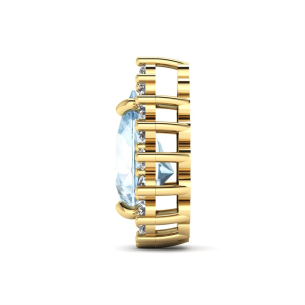 Pingente Gota Galeria Ouro 18k