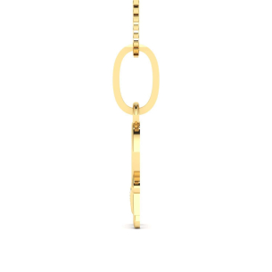 Pingente Menino de Boné e Roupa Branca Ouro 18k