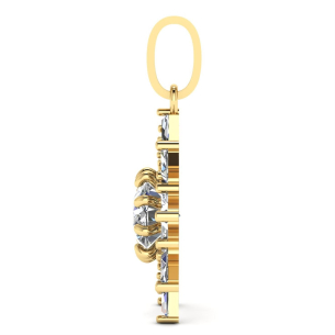 Pingente Sol Pizza Ouro 18k