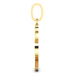 Pingente Anjo da Guarda com Pedras de Zircônia Ouro 18k