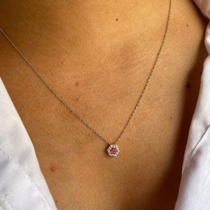 Pingente Chuveiro Sextavado Ouro 18k