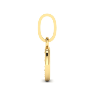 Pingente Redondo Diamantado Ouro 18k