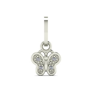Pingente Borboleta com Diamante Ouro 18k