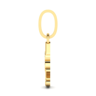 Pingente I love You com Coração Ouro 18k