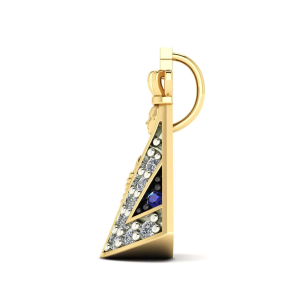 Pingente Nossa Senhora Aparecida 15mm x 9mm Ouro 18k
