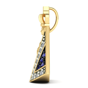 Pingente Nossa Senhora Aparecida 20mm x 13mm Ouro 18k