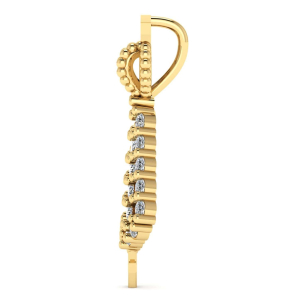 Pingente Nossa Senhora Aparecida Cravejada com Zircônia Ouro 18k
