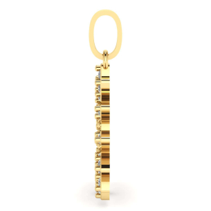 Pingente Redondo Nossa Senhora Aparecida Ouro 18k