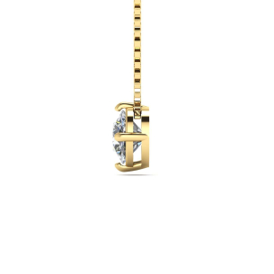 Gargantilha Ponto de Luz com Zircônia 4.5mm e Corrente Veneziana Ouro 18k