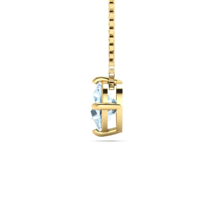 Gargantilha Ponto de Luz com Pedra Natural e Corrente Veneziana 5mm Ouro 18k