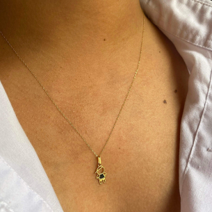 Pingente Menino com Resina Ouro 18k