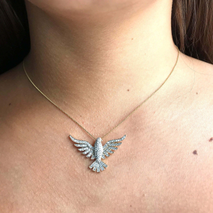 Pingente Espirito Santo Grande Ouro 18k