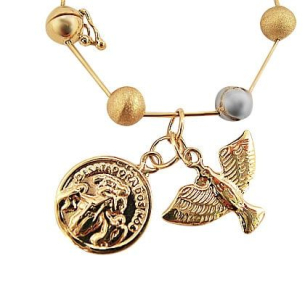 Pulseira Desatadora de Nós 5mm de Fio Bicolor 18cm Ouro 18k