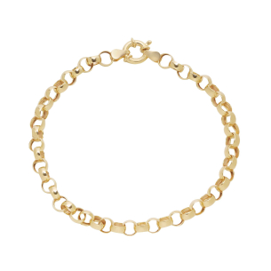 Pulseira Malha Portuguesa 18.5cm Ouro 18k