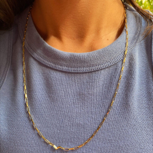 Corrente Cartier Média 60cm Ouro 18k