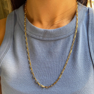 Corrente Malha Cartier de 60cm Ouro 18k