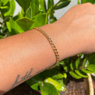 Pulseira Malha Groumet Ouro 18k