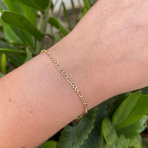 Pulseira 3x1 Fininha Ouro 18k