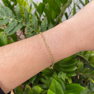 Pulseira Bailarina Média Ouro 18k