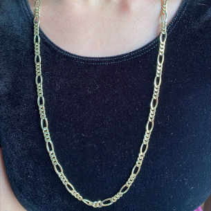 Corrente 3x1 Masculina Ouro 18k