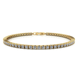 Pulseira Riviera 2,5mm 20cm Ouro 18k
