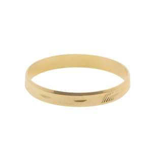 Aliança Fina Trabalhada 2.60mm Ouro 18k